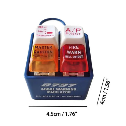Boeing & Airbus Pilot Keychain – 737 EGPWS Warning Sound Simulator, Commercial Aircraft Car & Crew Gift
