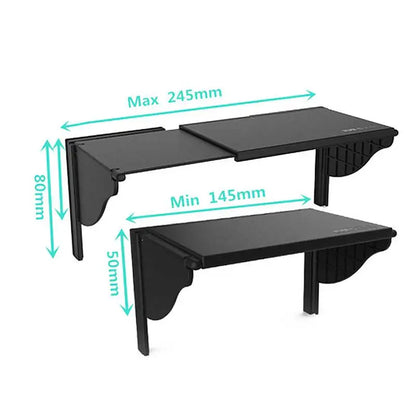 Universal Car Navigator Sunshade Visor - Anti-Glare Vision Shield for 5.5" to 10" GPS Screens