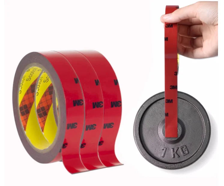 Original 3M Double-Sided Adhesive Tape - 3M Scotch Foam Mounting Waterproof Tape for Car, LED Lights & Office Use