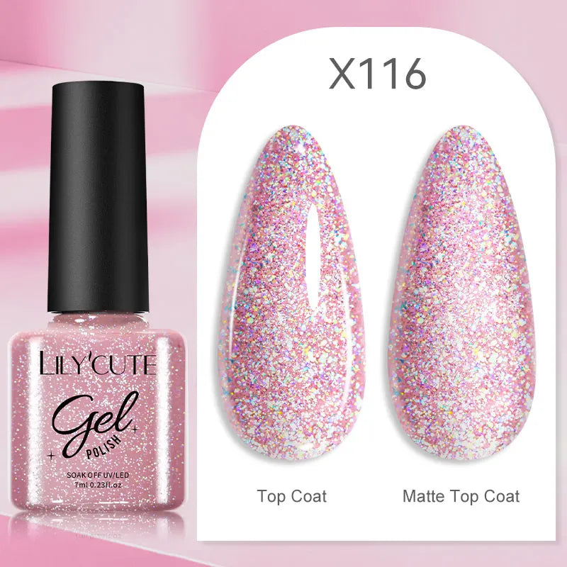 LILYCUTE 5ml Silver Metallic Liner Gel Polish – Super Bright UV Nail Art Stripe & Drawing Paint Varnish, Mirror Effect Graffiti Gel