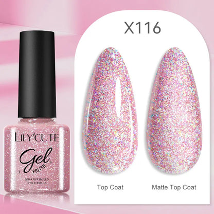 LILYCUTE 5ml Silver Metallic Liner Gel Polish – Super Bright UV Nail Art Stripe & Drawing Paint Varnish, Mirror Effect Graffiti Gel
