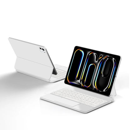 Backlit Magic Keyboard Case for iPad Pro 11/13" (2024 M4) & iPad Air M2 – Smart Folio Cover