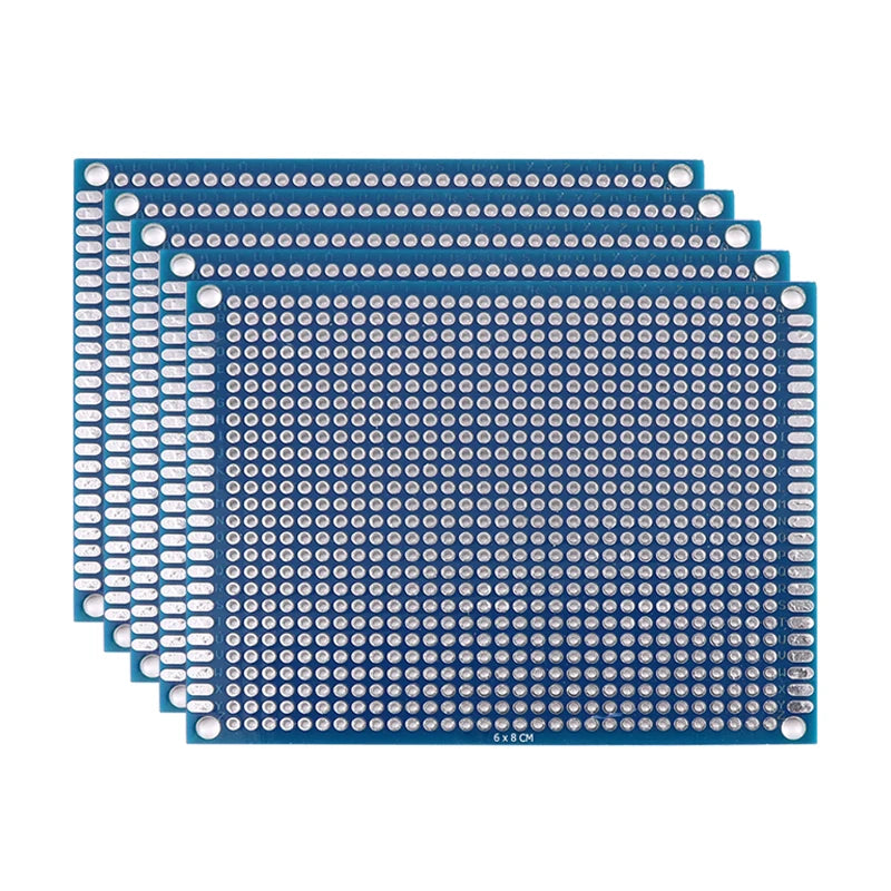PCB Prototype Boards - Double Sided Blue Circuit Boards for DIY Soldering Projects 5-10PCS