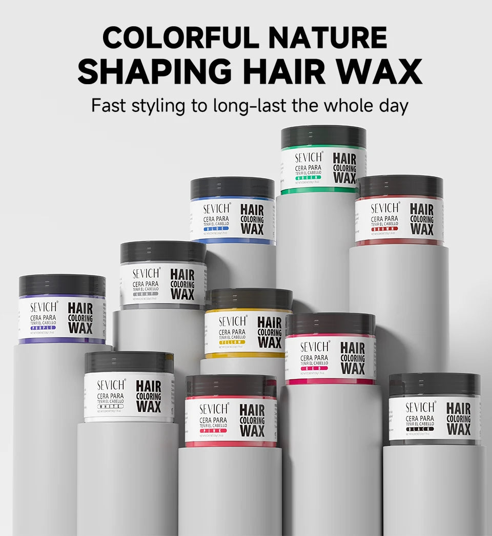 13-Color Halloween Hair Wax – 50g/120g DIY Temporary Hair Dye Cream for Men & Women, Party, Cosplay & Daily Use
