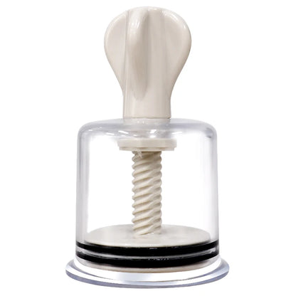 Rotating Handle Suction Cupping Set – 4 Sizes Twist Vacuum Cups for Nipple Enhancement & Anti-Cellulite Massage