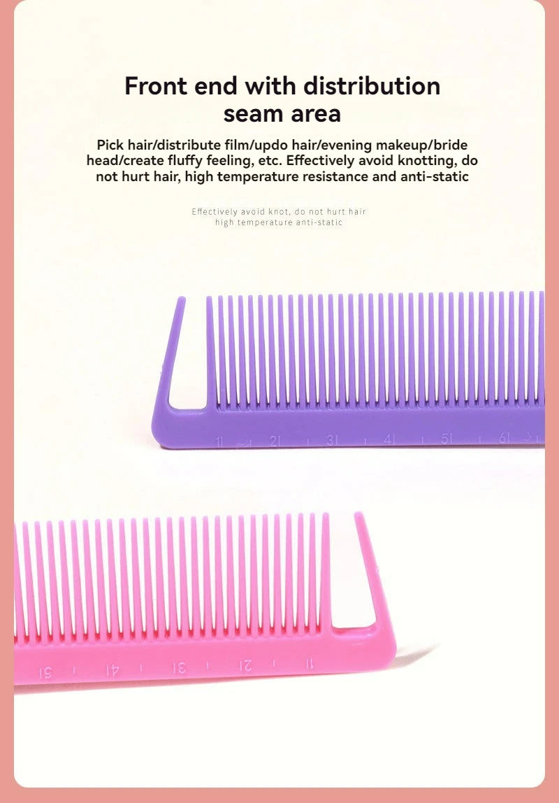 New Three-Piece Hair Brush Set – Sharp-Tail Comb, Three-Row Hair Comb, Steel Needle Mouse Tail Comb & Eyebrow Brush Tool