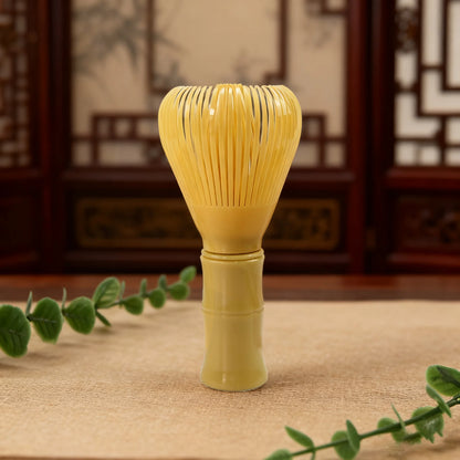 Matcha Plastic Tea Whisk Set - Food Grade Matcha Chasen with Whisk Stand for Easy Tea Preparation