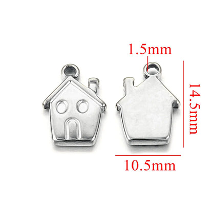10PCS Stainless Steel Gold-Plated Sun Flower Crown Charms – DIY Necklace & Earrings Jewelry Making Accessories