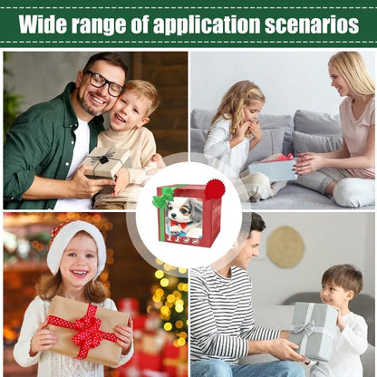 Electric Walking Dog Toy - Lifelike Barking Plush Puppy, Interactive Stuffed Animal Gift for Kids