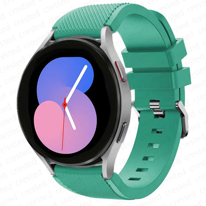 20mm/22mm Silicone Watch Strap for Samsung Galaxy Watches - Replacement Bracelet for Galaxy Watch 4, 5, 5 Pro, 6 Classic, 46mm, Watch 3, Active 2, S3 & S2