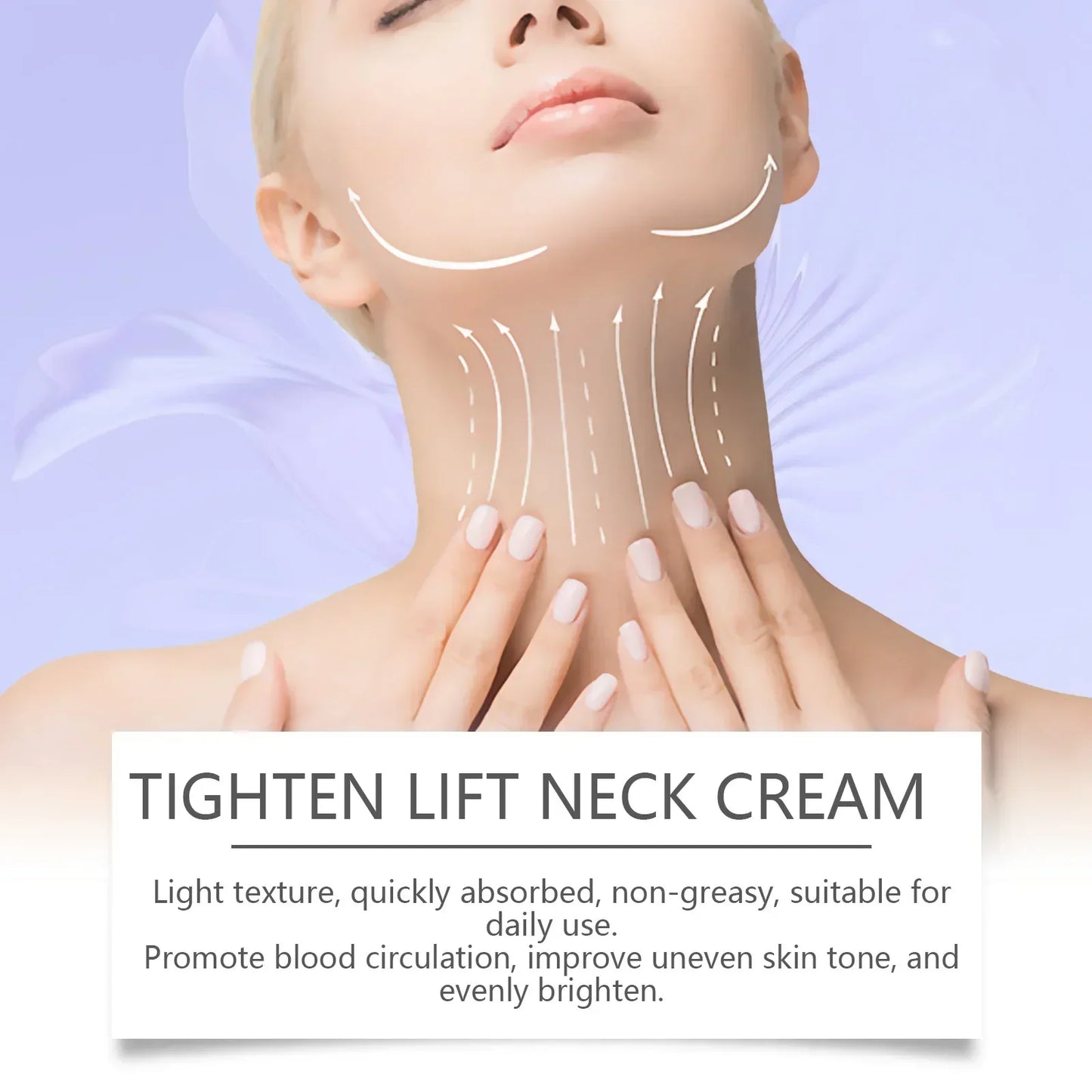 Neck Cream – Tightening, Lifting, Brightening & Nourishing, Smooths Fine Lines, 100% Moisturizer