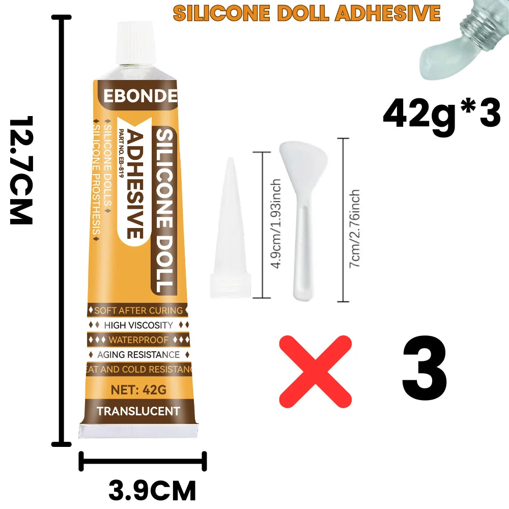 Strong Adhesive Glue - Multi-Surface Repair Glue for Silicone, Plastic, Metal, Glass, Dolls, Prosthetics, and Toys