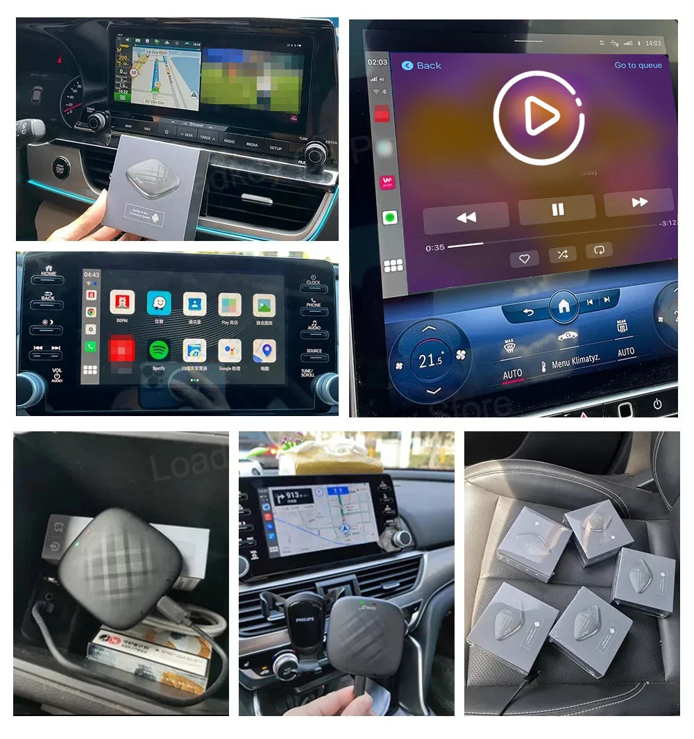 Carlinkit CarPlay AI TV Box Plus — Android 13, 8+128GB, 8-Core QCM6656125, Wireless CarPlay & Android Auto with YouTube, Netflix, 4G LTE