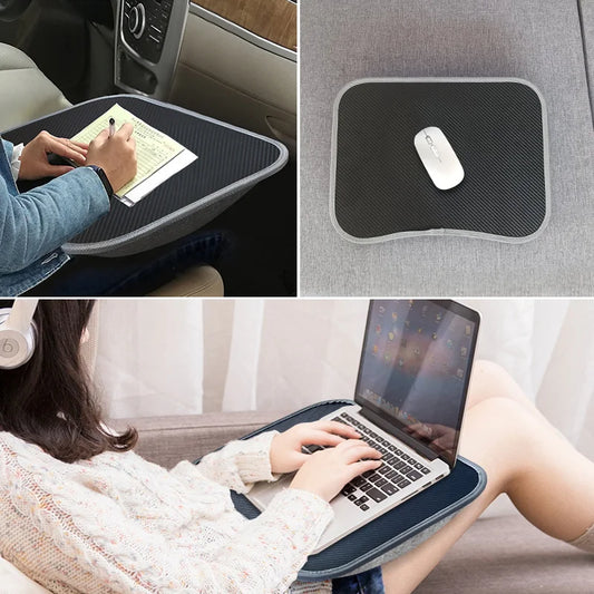 MUMUCC Multifunctional Laptop Desk - Cushioned Pillow Table with Foam Fill and Large Hard Mouse Pad