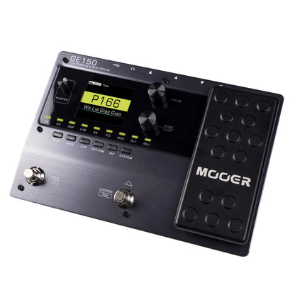 MOOER GE150 Electric Guitar Amp Modeling Pedal – Portable Multi-Effects Processor with Expression & IR Loading