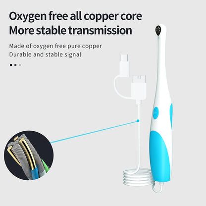 3 in 1 Endoscope Camera – HD Waterproof USB-C Borescope with LED Mobile Phone Lens