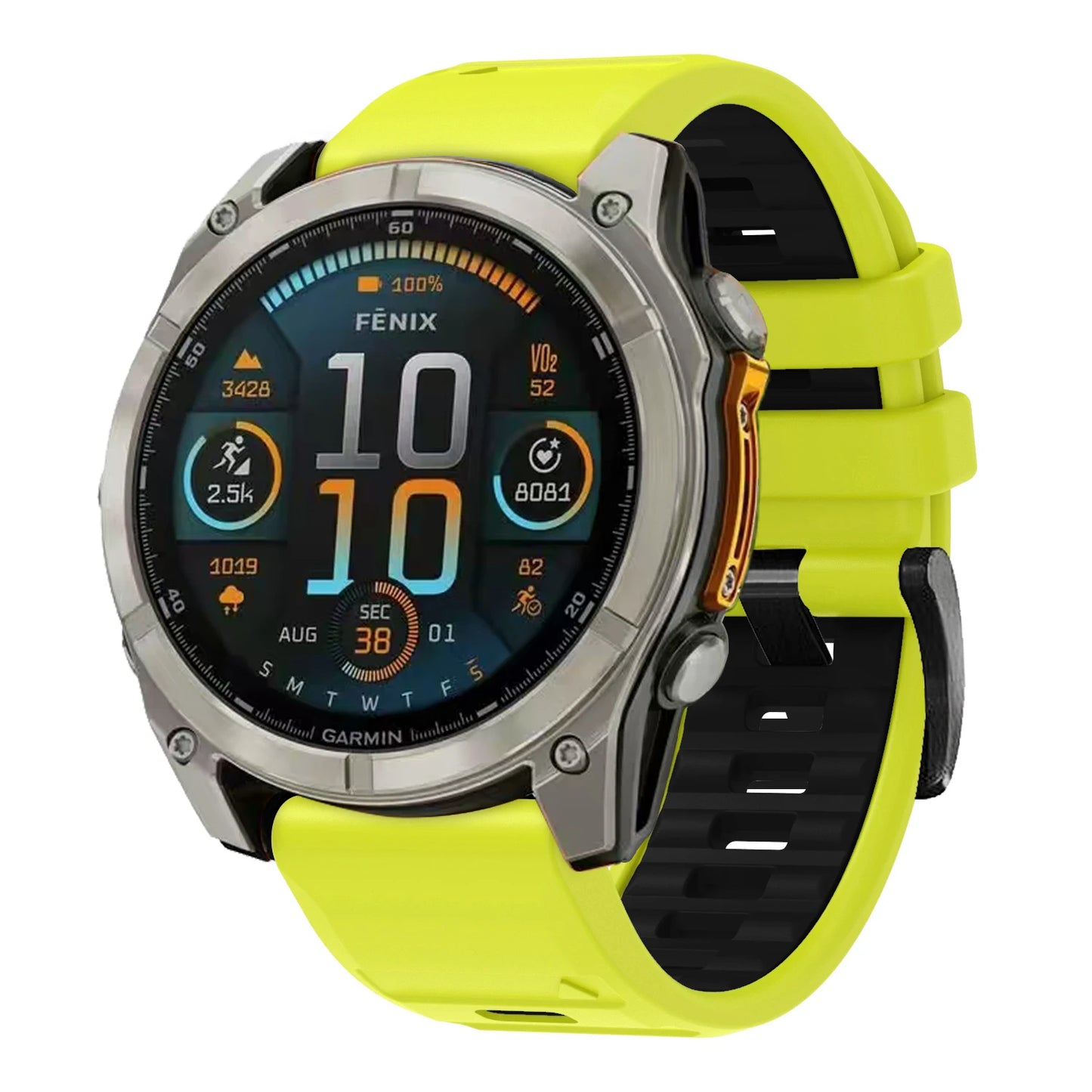 QuickFit Silicone Watch Strap – 22/26mm Band for Garmin Fenix 8/7/6/5, Epix Pro, Instinct 2, Enduro 3