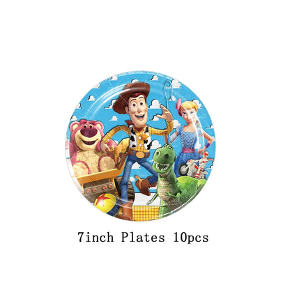 Disney Toy Story Buzz Lightyear Birthday Party Decoration Set – Foil & Latex Balloons, Happy Birthday Banner & Cake Topper for Kids Boys Hero Theme Party