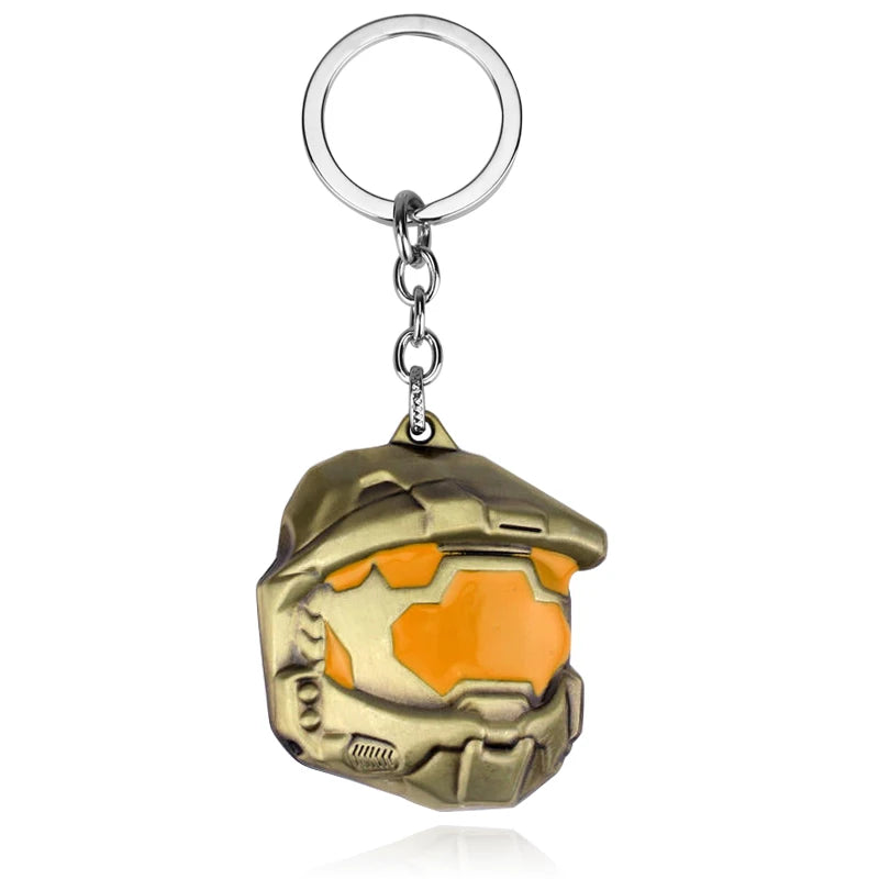 Spartan Assault Mask Keychain — Car Keyring Ornament, Decorative Accessory & Gift for Fans