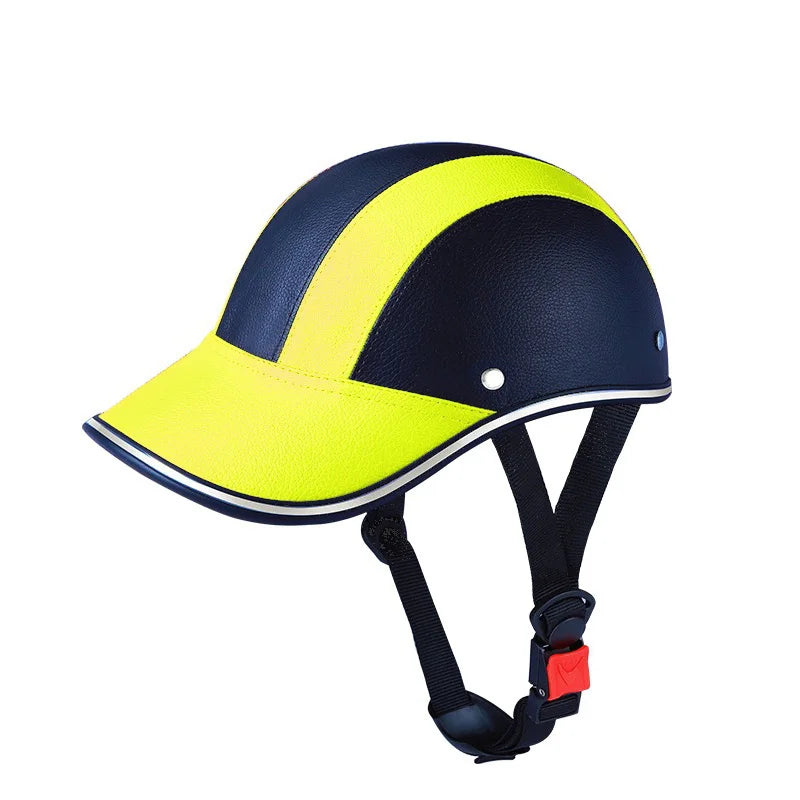 New Baseball Helmet Motorcycle Half Cap - Classic Bike & Scooter Helmet for Men & Women, Anti-UV Safety Hard Hat for Mountain Cycling