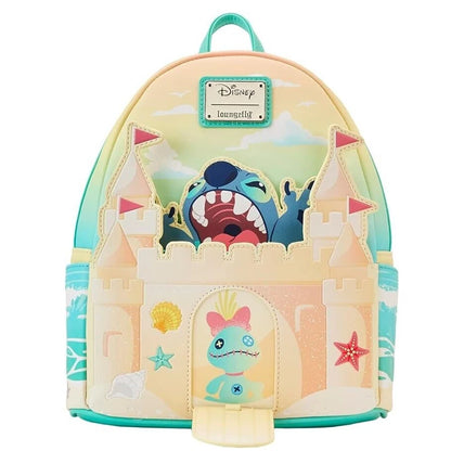 Stitch Luau Cosplay Double Strap Shoulder Bag – Women’s Beach Backpack & Wallet Purse