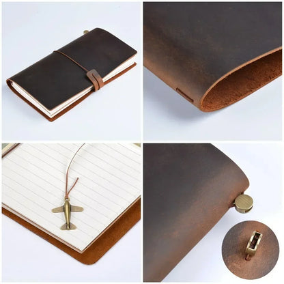 Moterm Genuine Leather Travel Notebook – Handmade Vintage Cowhide Diary, Journal, Sketchbook & Planner TN Cover