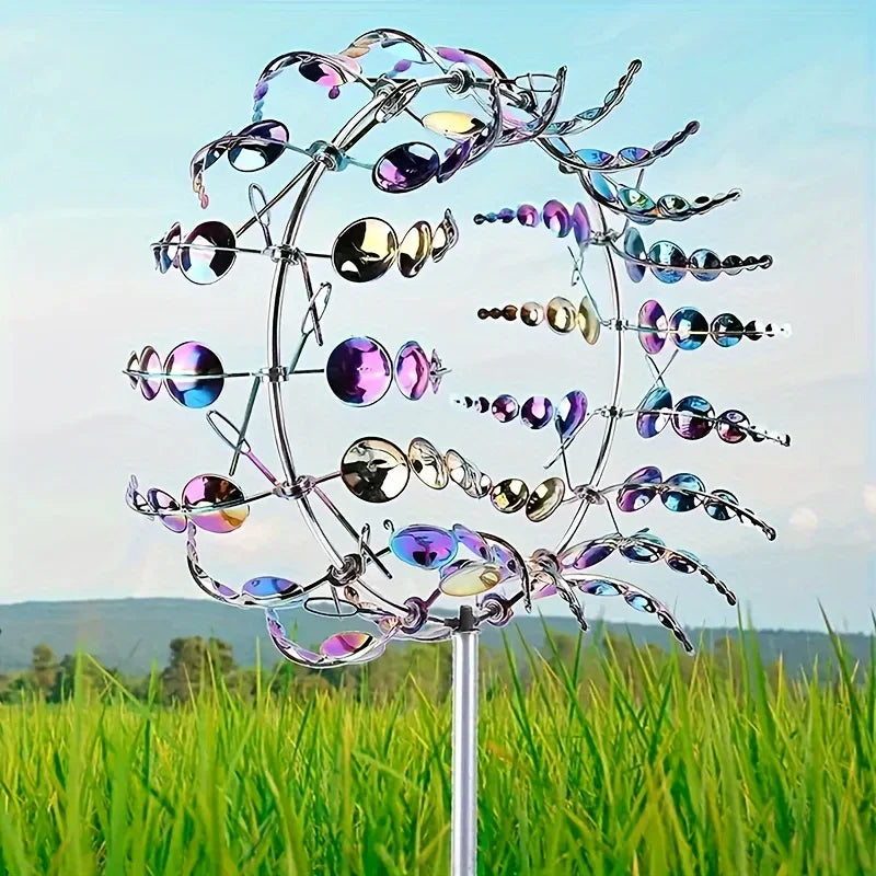 Creative Garden Windmill Decor — Unique Courtyard Lawn Kinetic Metal Rotator & Magical Wind Collector