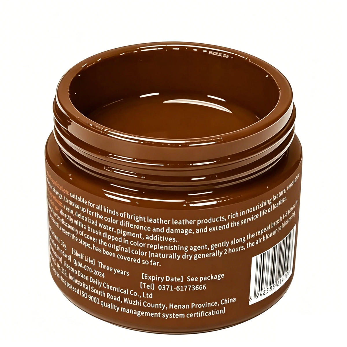 Brown Leather Recoloring Balm 30g - Leather Dye for Shoes, Furniture, Bags, and Accessories