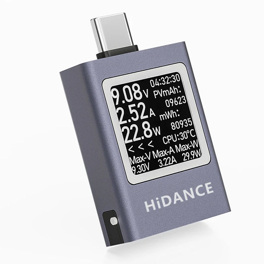 13 in 1 Multi-Function Digital Display Tester - DC 4.5-50V, 0-12A Voltage Ammeter, Power Meter, Type-C PD3.1 Phone Charging Tester