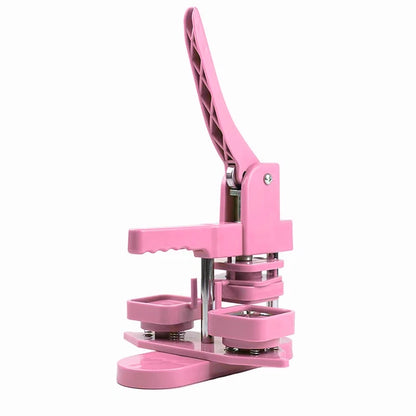 50x50mm Square Badge Press Machine - Rotating Manual for Refrigerator Magnets, Business Gifts, Home & Office Use