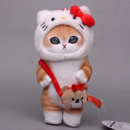 Cute Plush Shark Cat Keychain – Sanrio Kawaii Kuromi, Melody & Cinnamoroll Backpack Pendant Gift