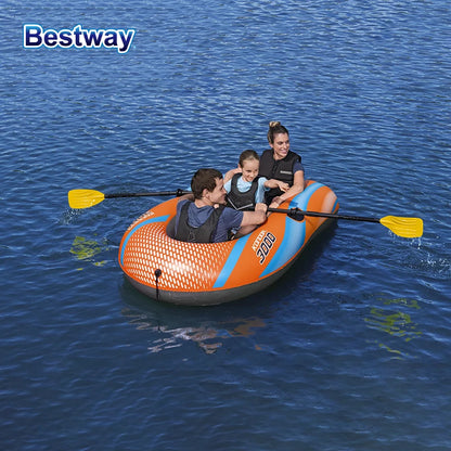 Bestway 1–3 Person Heavy Duty Inflatable Kayak PVC Rafting Adventure Boat for Outdoor Water Sports & Fishing