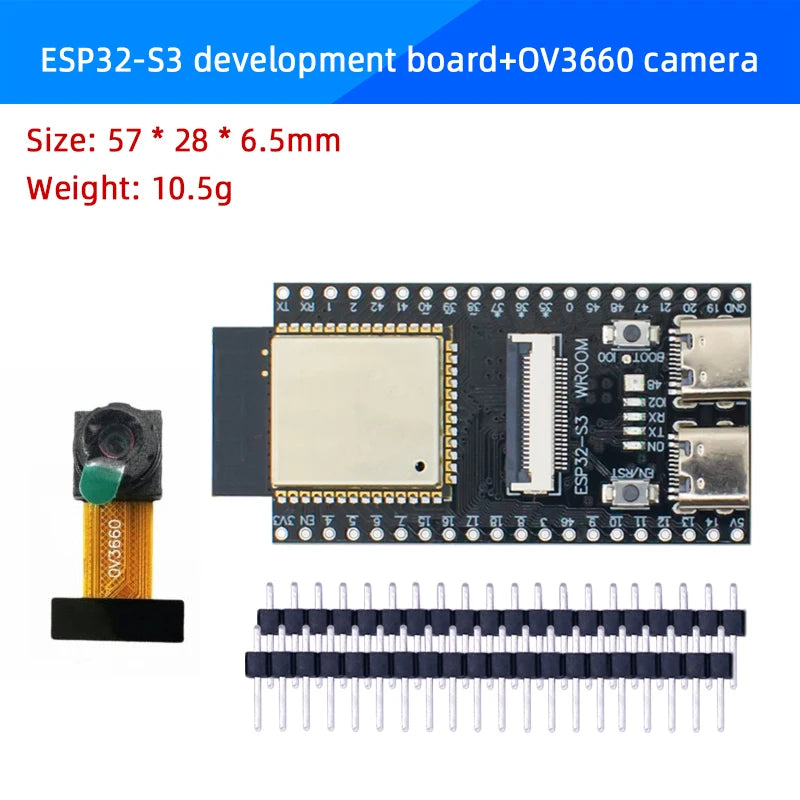 WAVGAT ESP32-S3 WROOM N16R8 CAM Board - OV2640/OV5640/OV3660 Camera WiFi Bluetooth Wireless Development Module
