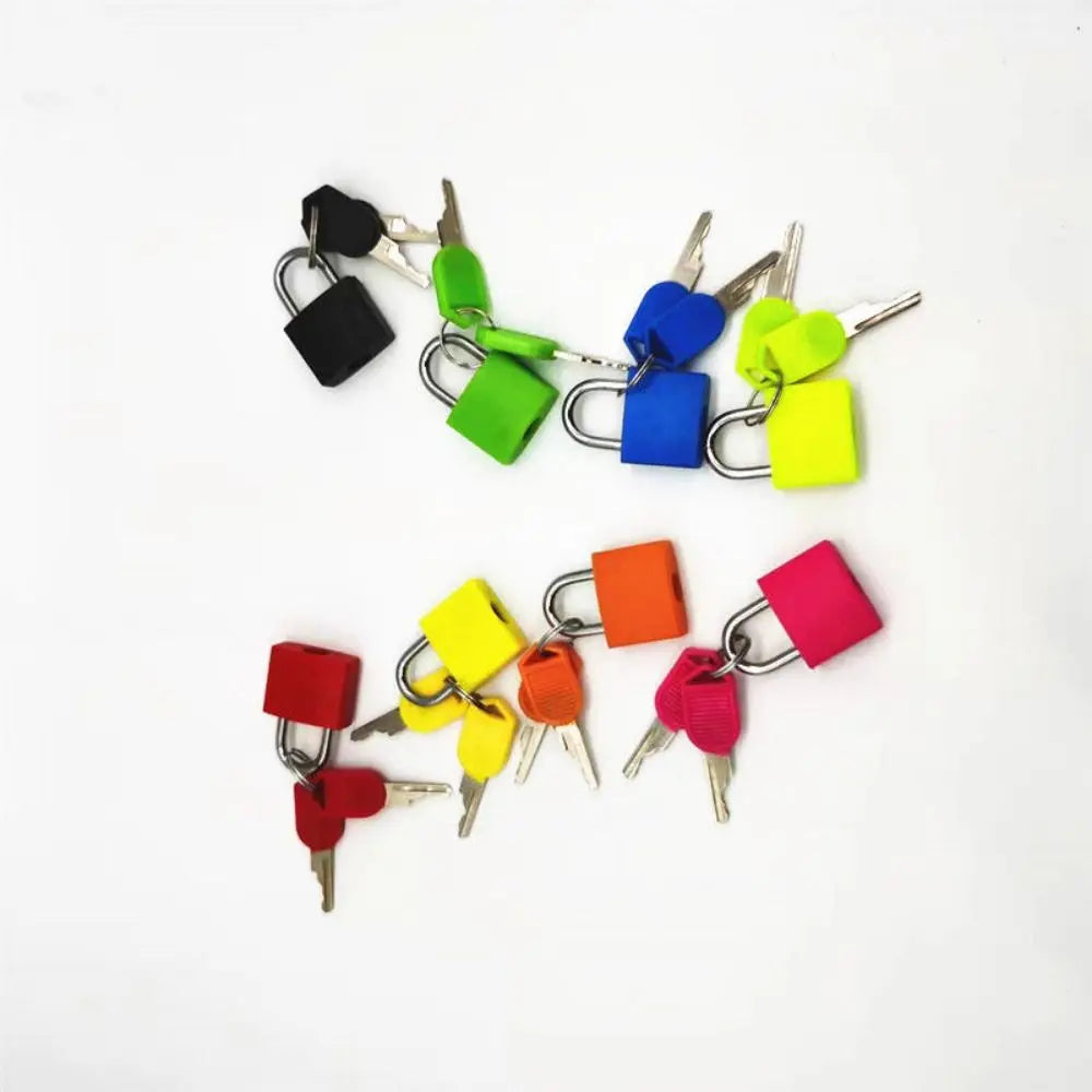 23mm Mini Coloured Padlock | Small Suitcase, Cabinet, Bookbag, Luggage & Home Ornament Lock for Travel Supplies