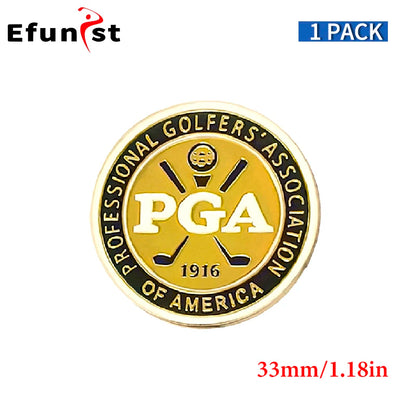 Alloy Golf Ball Marker and Hat Clip Set - Assorted Styles for Men and Women, Magnetic Golf Cap Clips and Accessories