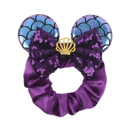 Velvet Mouse Scrunchies - Cute Elastic Ponytail Holders & Hair Accessories for Girls