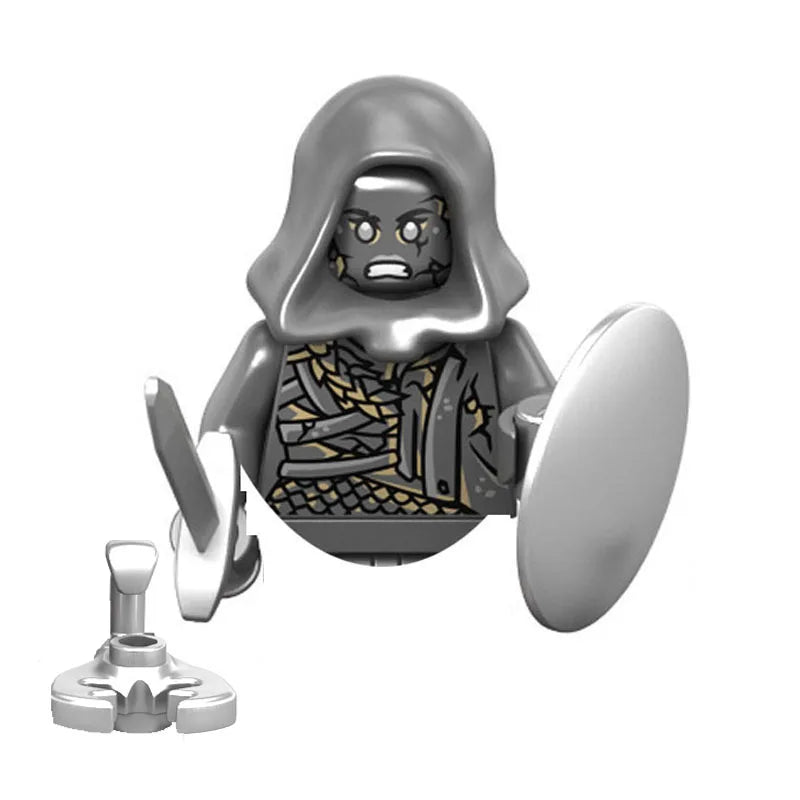 Locking Alien Action Figure — Prometheus Ice Monster Robot Building Blocks Toy, Educational Gift for Children