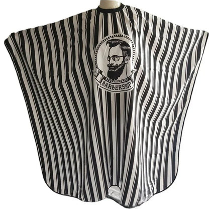 Retro Hairdressing Cape – Waterproof Patterned Salon Barber Gown, Professional Hair Stylist Cutting Apron