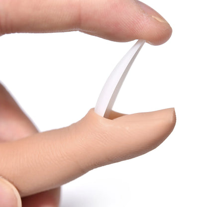 Realistic Silicone Nail Art Practice Finger - Manicure Training & Display Tool