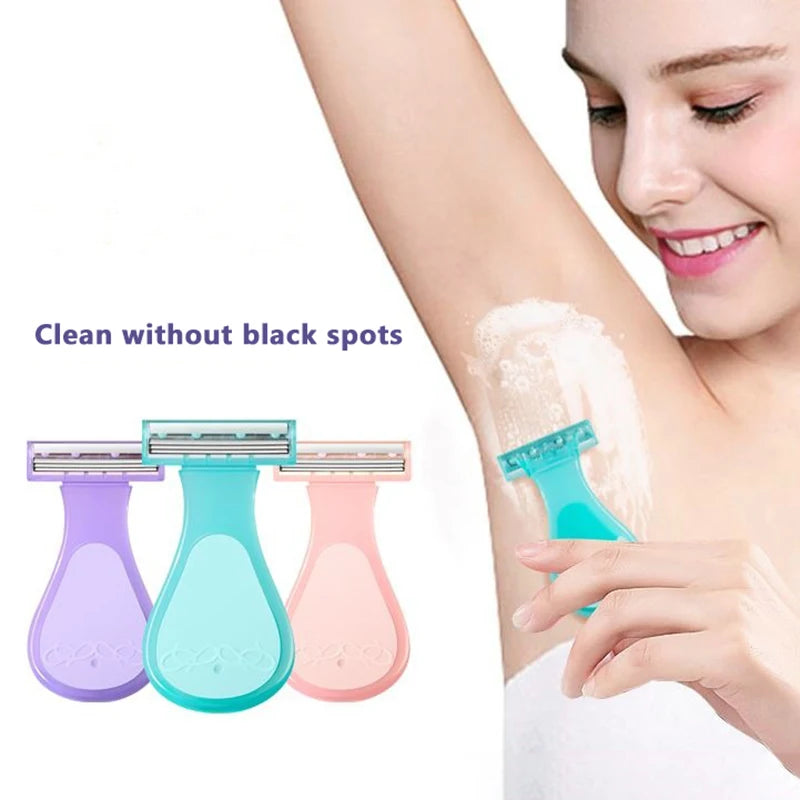 Mini Hair Removal Razor for Women — Portable Stainless Steel Shaving Knife for Body & Private Parts