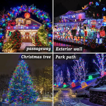 330LED Outdoor Solar String Lights – Fairy Lights with 8 Modes, 33m Waterproof Garland for Garden and Wedding Decoration
