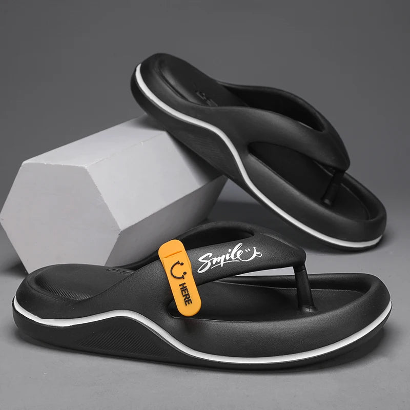 Men's & Women's Flip Flops – Non Slip Thick Sole Slippers, Super Soft Indoor & Outdoor Beach Sandals