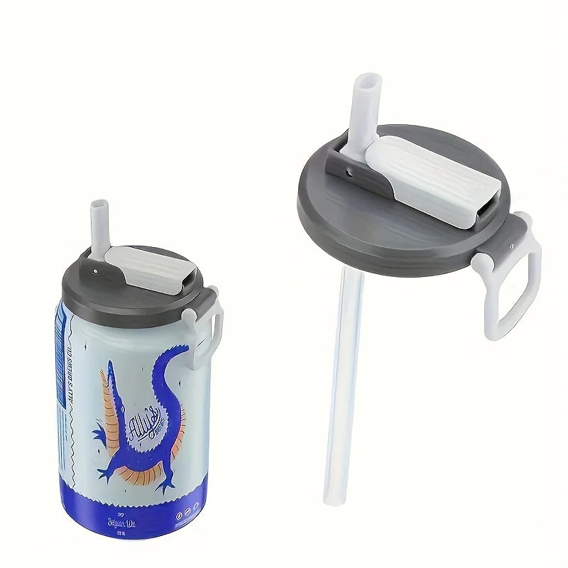 Reusable Soda Can Lid - Drink Cover with Straw for Beverages, Juice, and Soft Drinks