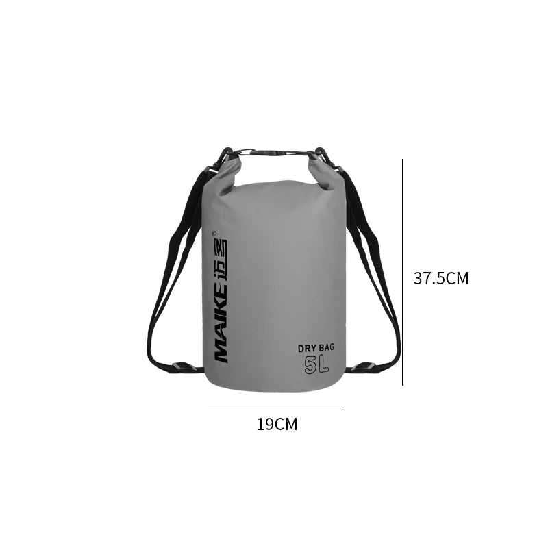 Waterproof Dry Bag Backpack - 5L/10L/15L Outdoor Storage Bag for Swimming, Rafting, Kayaking & Trekking