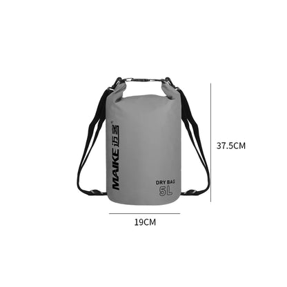Waterproof Dry Bag Backpack - 5L/10L/15L Outdoor Storage Bag for Swimming, Rafting, Kayaking & Trekking
