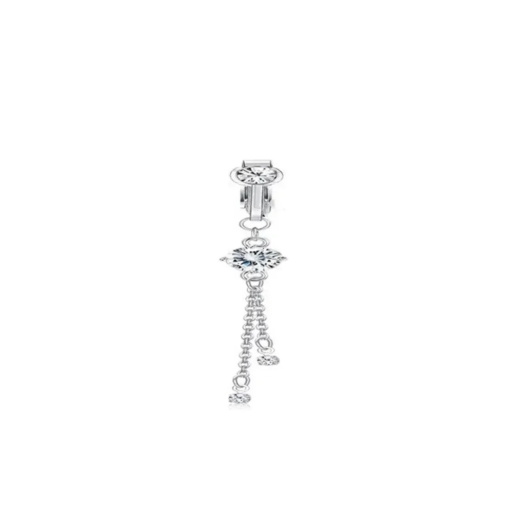 Faux Belly Ring - Non-Piercing Clip-On Navel Button Body Jewelry Belly Piercing Accessory