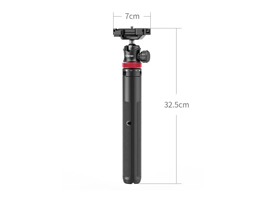 ULANZI MT-44 Tripod – Smartphone Vlog Tripod with Cold Shoe & Phone Mount Holder for Mobile & SLR Cameras