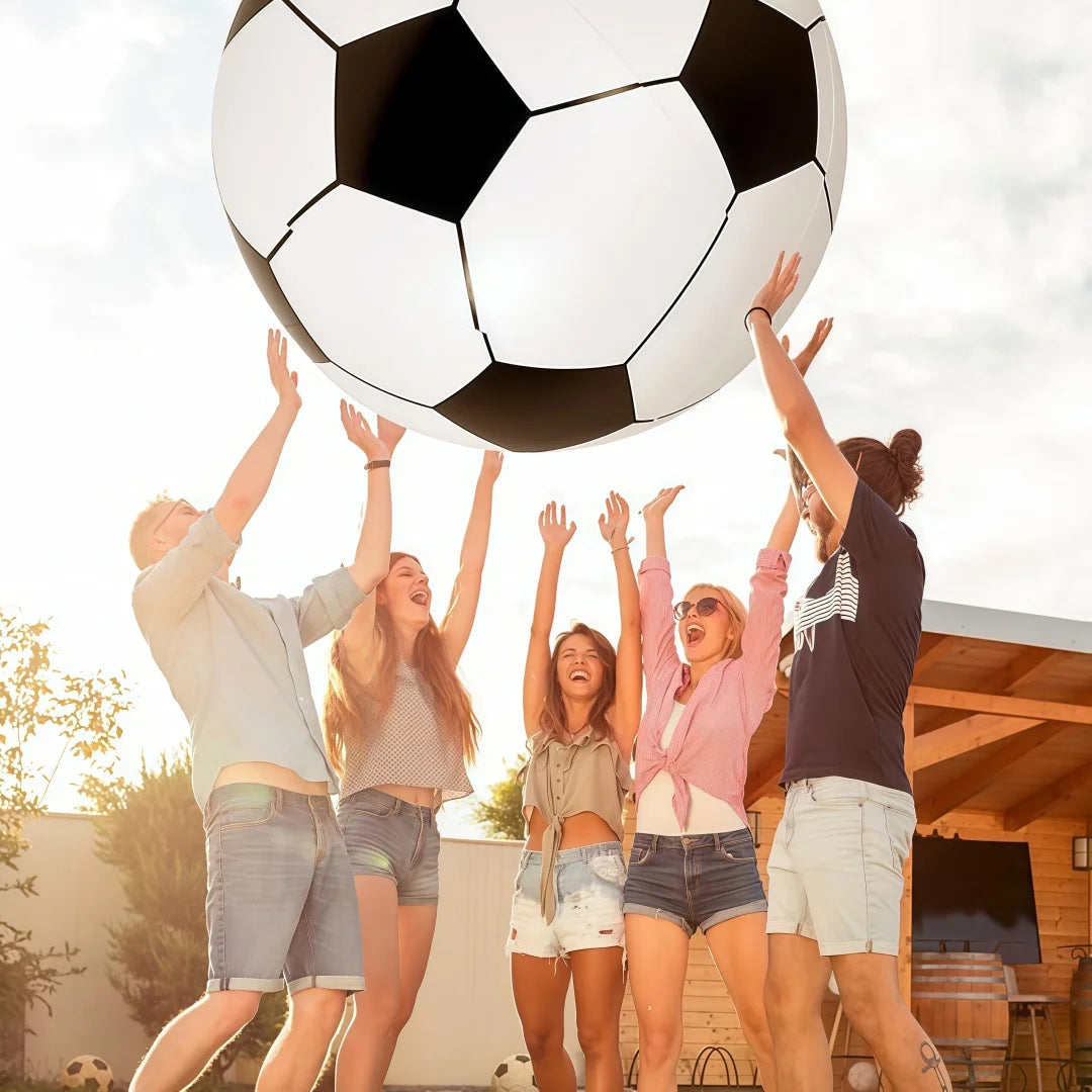 Outdoor Inflatable Soccer Ball – Giant PVC Football for Grass, Beach & School Sports Fun