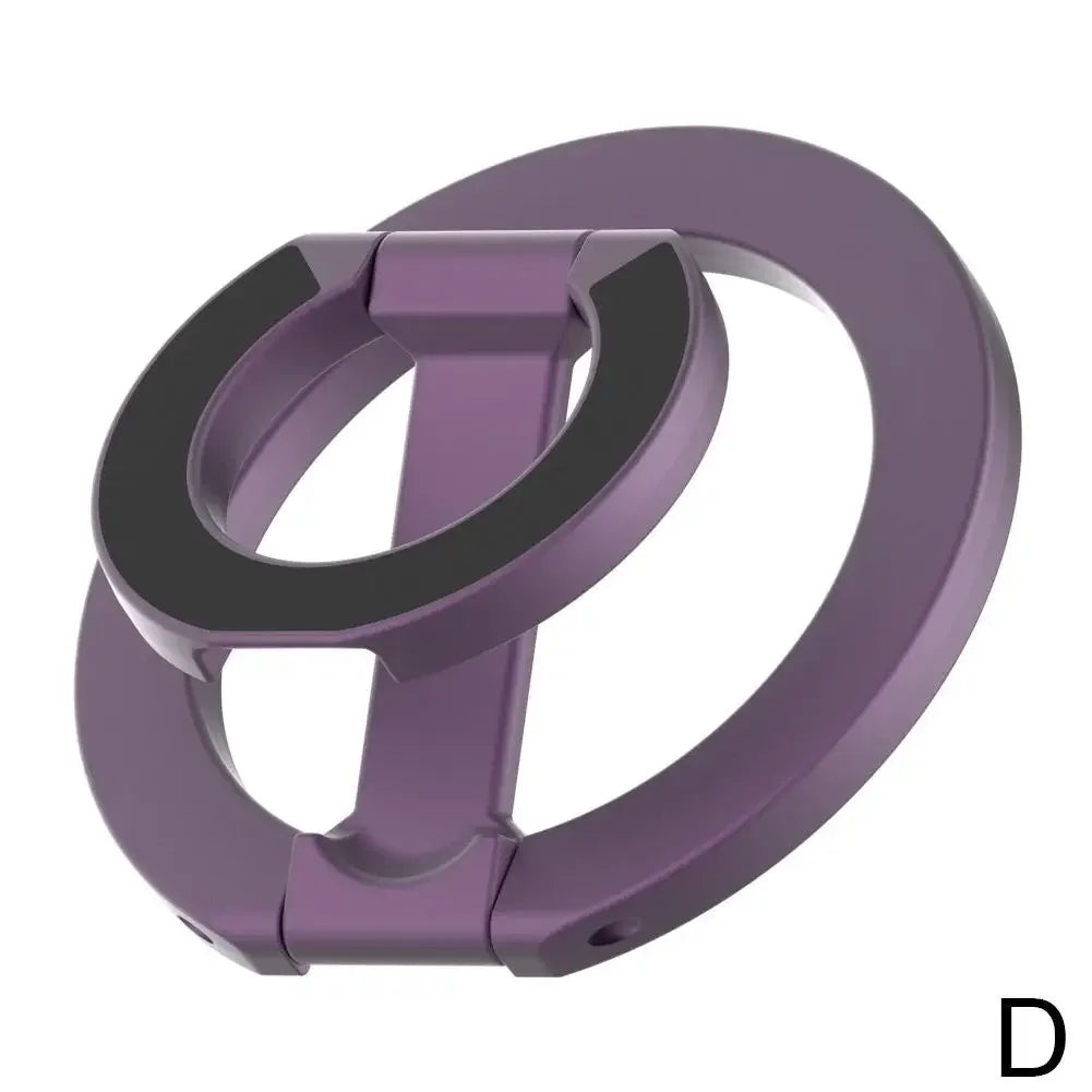 Magnetic Phone Ring Holder - 360° Rotating Foldable Dual-Sided Magnetic Stand for iPhone 17/16/15