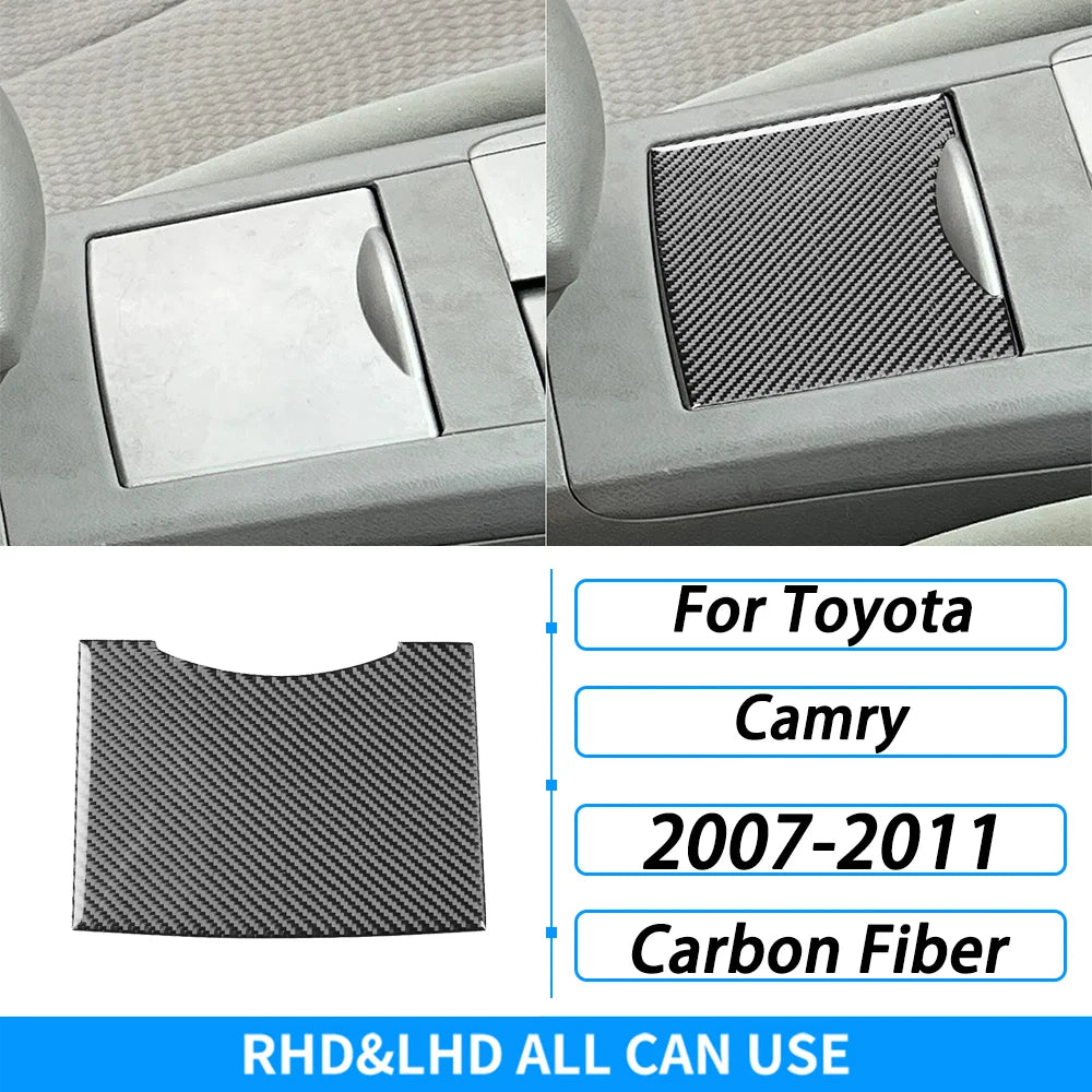 Toyota Camry 2007–2011 Carbon Fiber Interior Trim Set - Center Console, Gear Shift & Air Vent Decorative Covers
